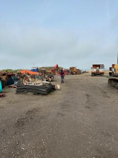 Slightly weird walk through the marina - unusually no England Coast path waymarkers.